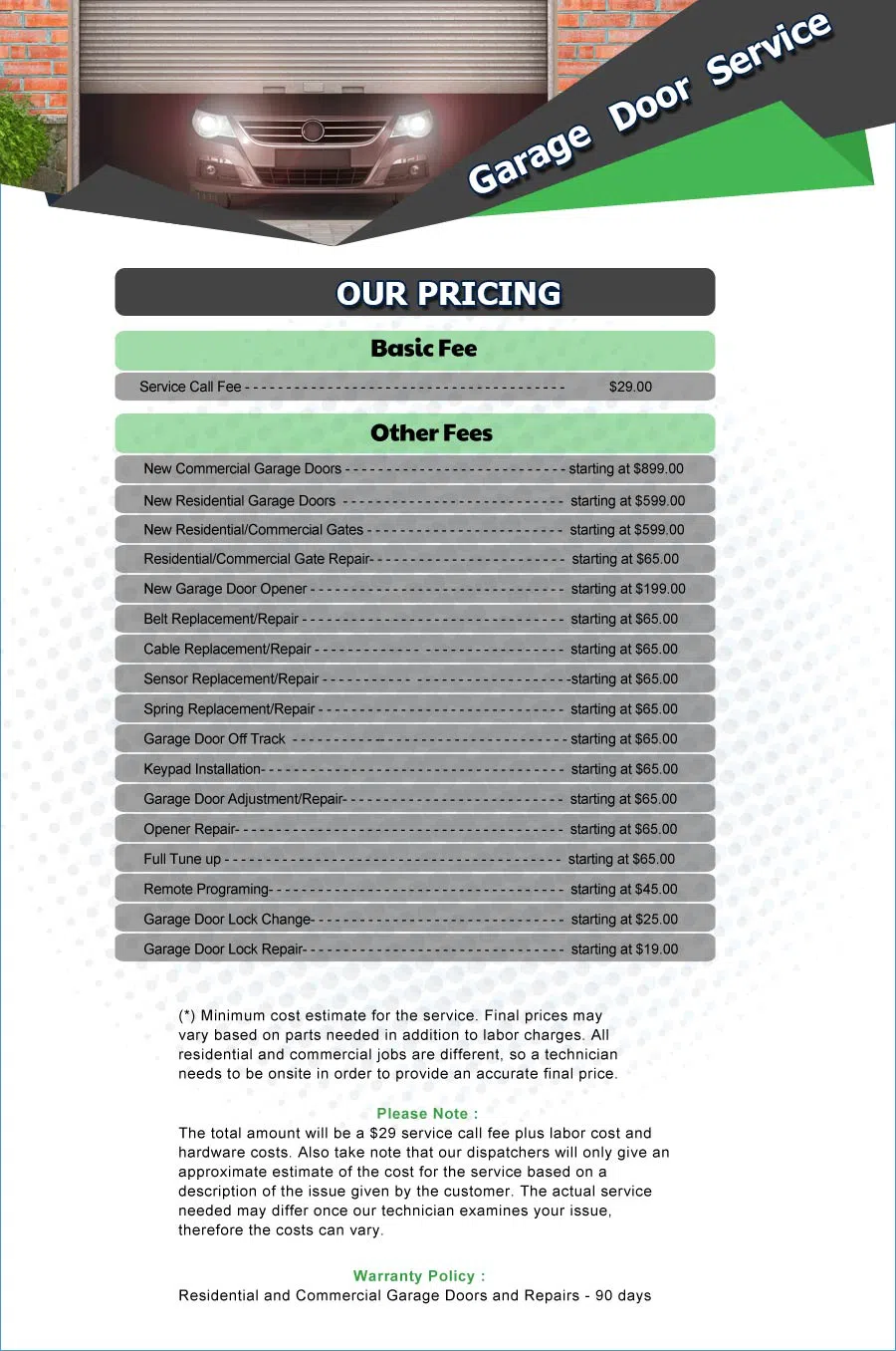 Galaxy Garage Door Service Houston, TX 713-425-7720